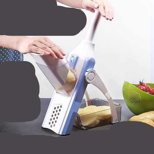 Multifunctional Vegetable Slicer & Chopper - Stainless Steel Fruit Cutter, Grater & Shredder Kitchen Tool - Nestlyn Kitchen Essentials
