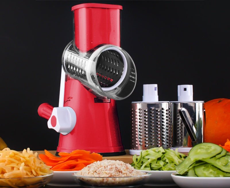Rotary Mandoline Slicer - 3-in-1 Vegetable & Cheese Grater - Nestlyn Kitchen Essentials