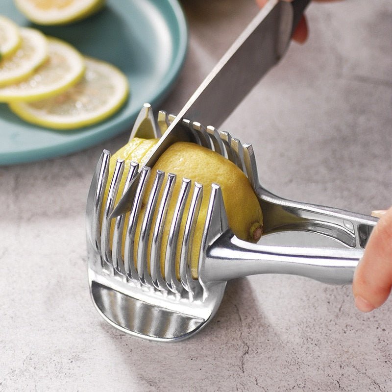 Fruit & Vegetable Slicer – Effortless Citrus Cutting Tool - Nestlyn Kitchen Essentials