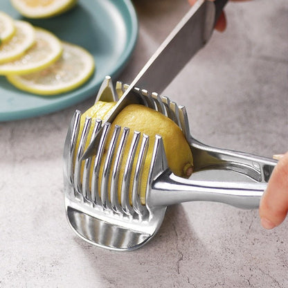Fruit & Vegetable Slicer – Effortless Citrus Cutting Tool - Nestlyn Kitchen Essentials