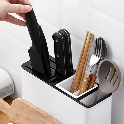 Multifunctional Kitchen Knife & Utensil Storage Holder with Drainable Tray - Countertop Organizer Rack - Nestlyn Kitchen Essentials