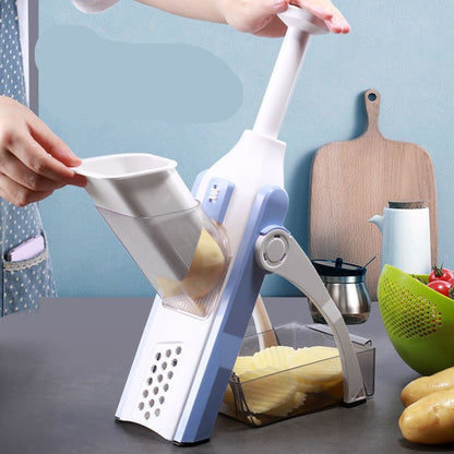 Multifunctional Vegetable Slicer & Chopper - Stainless Steel Fruit Cutter, Grater & Shredder Kitchen Tool - Nestlyn Kitchen Essentials