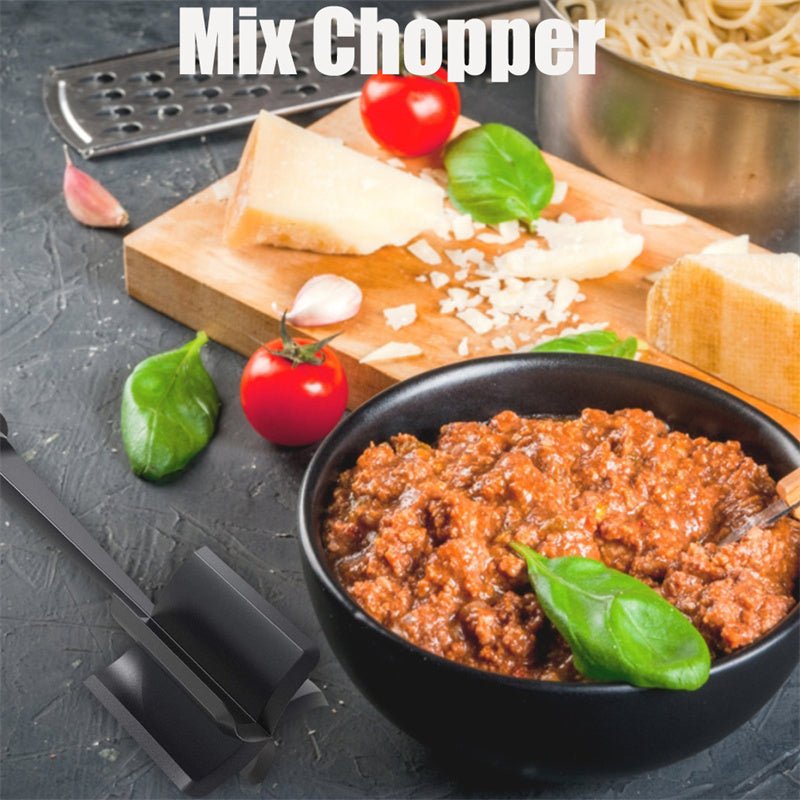 Heat-Resistant Nylon Meat Chopper & Masher - Multifunctional Ground Meat Crumbler for Nonstick Cookware - Nestlyn Kitchen Essentials