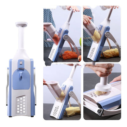 Multifunctional Vegetable Slicer & Chopper - Stainless Steel Fruit Cutter, Grater & Shredder Kitchen Tool - Nestlyn Kitchen Essentials