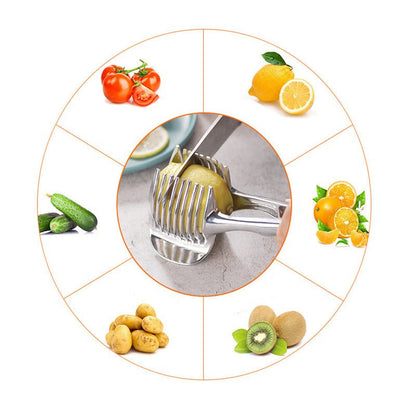 Fruit & Vegetable Slicer – Effortless Citrus Cutting Tool - Nestlyn Kitchen Essentials