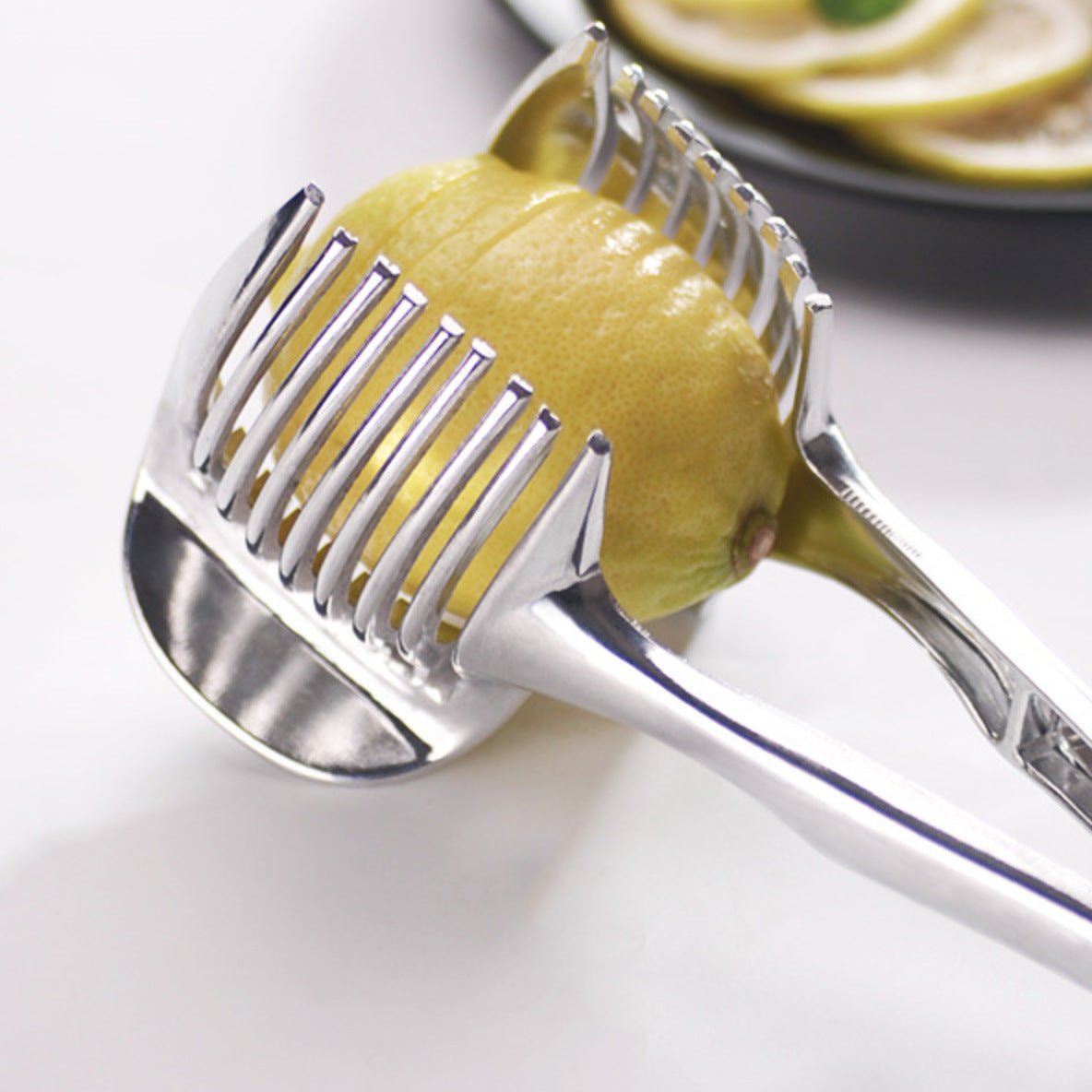 Fruit & Vegetable Slicer – Effortless Citrus Cutting Tool - Nestlyn Kitchen Essentials