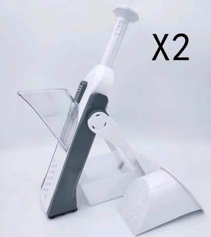 Multifunctional Vegetable Slicer & Chopper - Stainless Steel Fruit Cutter, Grater & Shredder Kitchen Tool - Nestlyn Kitchen Essentials