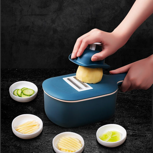 4-in-1 Vegetable Cutter & Peeler with Drain Basket - Nestlyn Kitchen Essentials