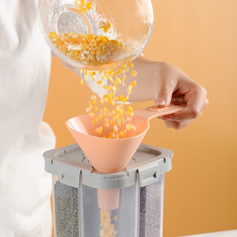 6-in-1 Nesting Funnel Set - Space-Saving Kitchen Funnels with Stand for Oil, Liquids, Spices & Dry Goods - Nestlyn Kitchen Essentials