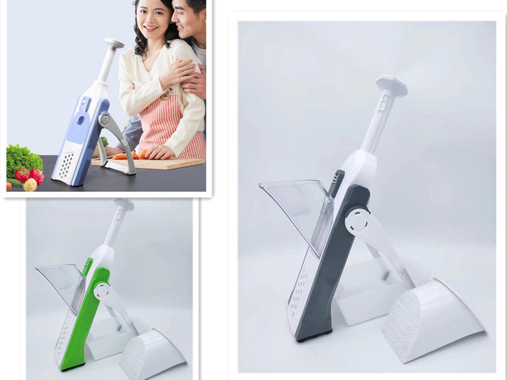 Multifunctional Vegetable Slicer & Chopper - Stainless Steel Fruit Cutter, Grater & Shredder Kitchen Tool - Nestlyn Kitchen Essentials