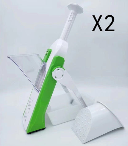 Multifunctional Vegetable Slicer & Chopper - Stainless Steel Fruit Cutter, Grater & Shredder Kitchen Tool - Nestlyn Kitchen Essentials
