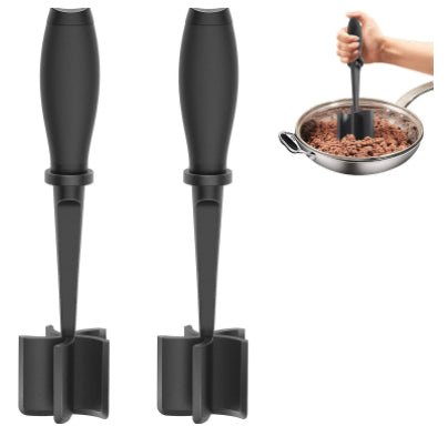 Heat-Resistant Nylon Meat Chopper & Masher - Multifunctional Ground Meat Crumbler for Nonstick Cookware - Nestlyn Kitchen Essentials